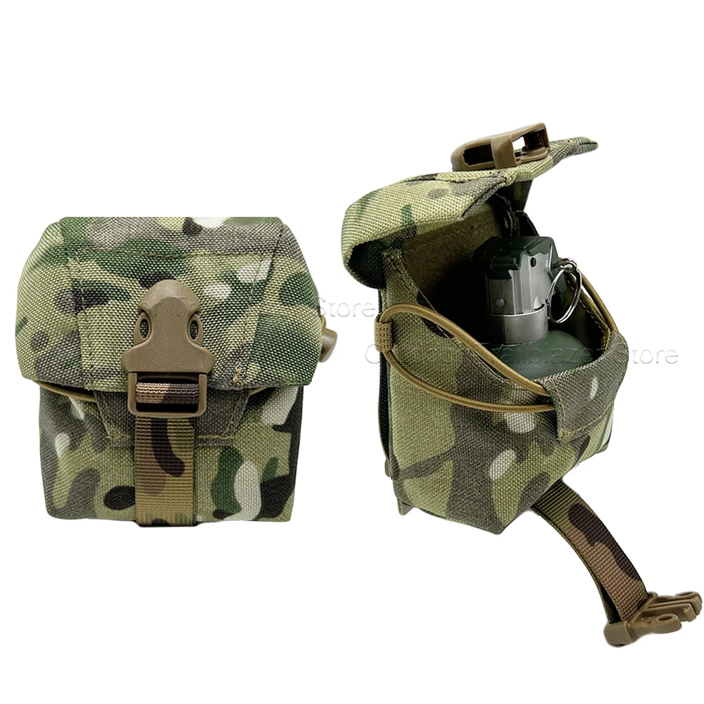 Bolsa táctica MOLLE universal para cargadores y granadas con cordón - imagen 3