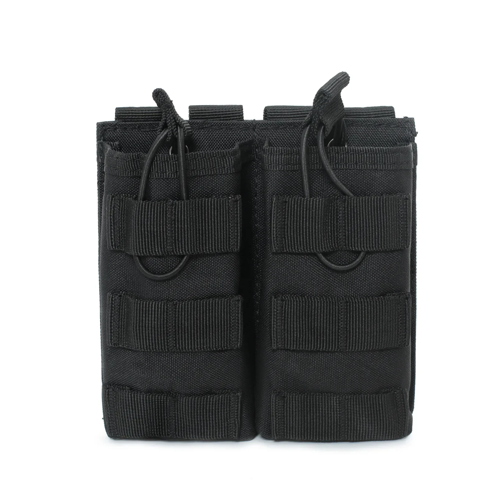 Portacargadores doble MOLLE táctico abierto para AR y AK
