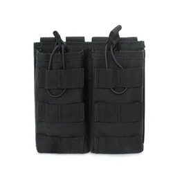 Portacargadores doble MOLLE táctico abierto para AR y AK