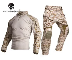 Uniforme táctico Gen3 BDU AOR1 con camisa y pantalón de combate