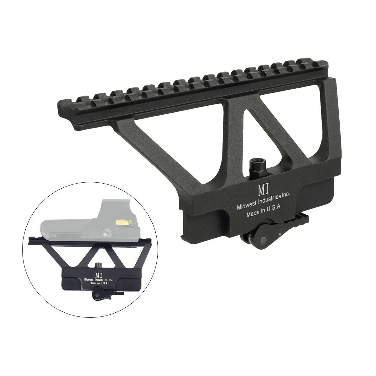 Anillas Montaje Picatinny QD para Miras Tácticas - Compatible AK47 AK74