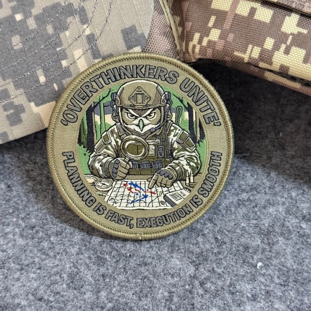 Parche Táctico Militar Búho con Velcro para Chaleco y Mochila - imagen 2