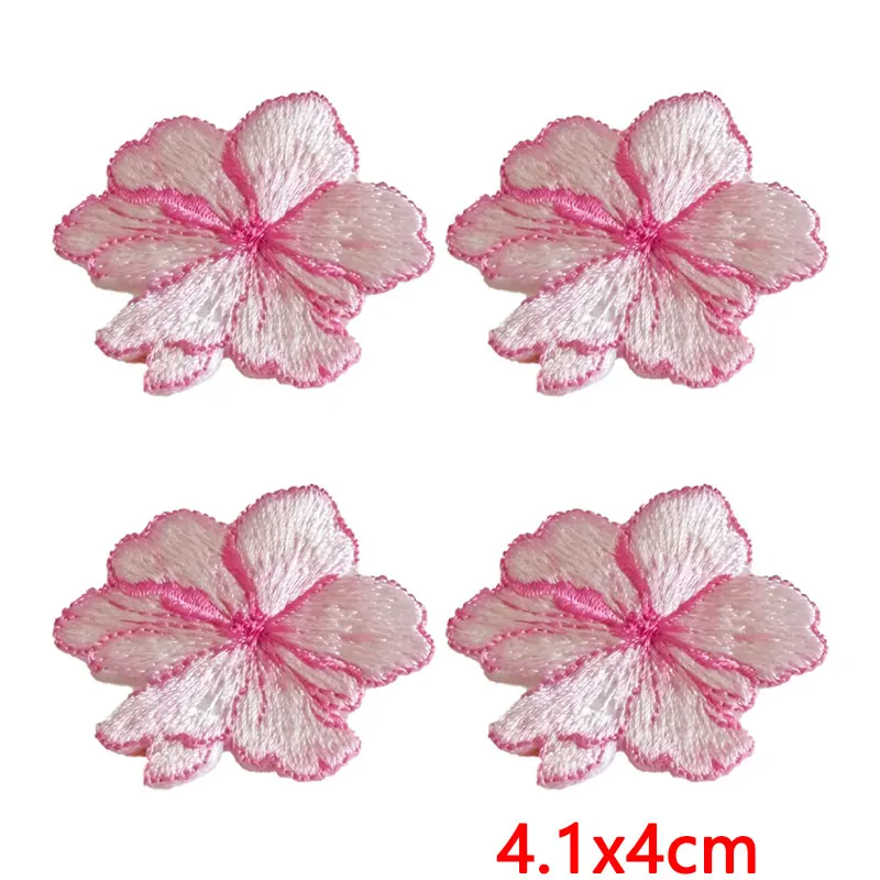Parches termoadhesivos bordados lazo floral mariposa para ropa - imagen 4