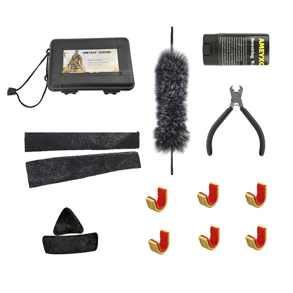 Kit accesorios arco recurvo tradicional con reposaflechas y cera