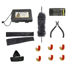 Kit accesorios arco recurvo tradicional con reposaflechas y cera