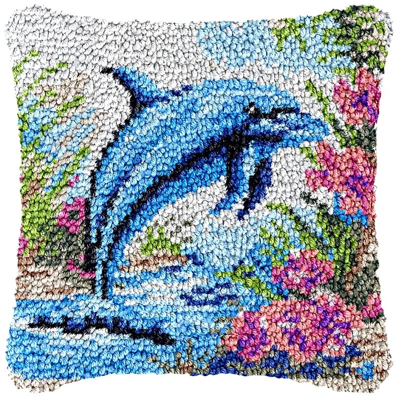 Kit de ganchillo Smyrna para cojín con diseño de animales - imagen 5