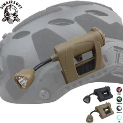 Linterna tactica para casco con modos LED MPLS para caza y camping