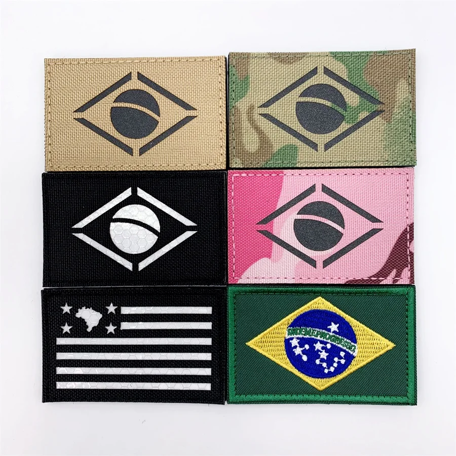 Parche reflectante IR con velcro gancho y bucle Brasil - imagen 2