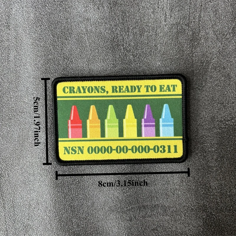 Parche táctico Crayon con velcro para mochila y ropa - imagen 4