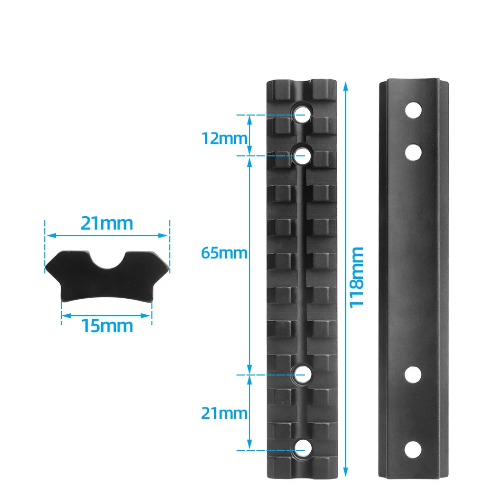 Riel táctico Picatinny M-LOK para montaje en guardamanos - imagen 4