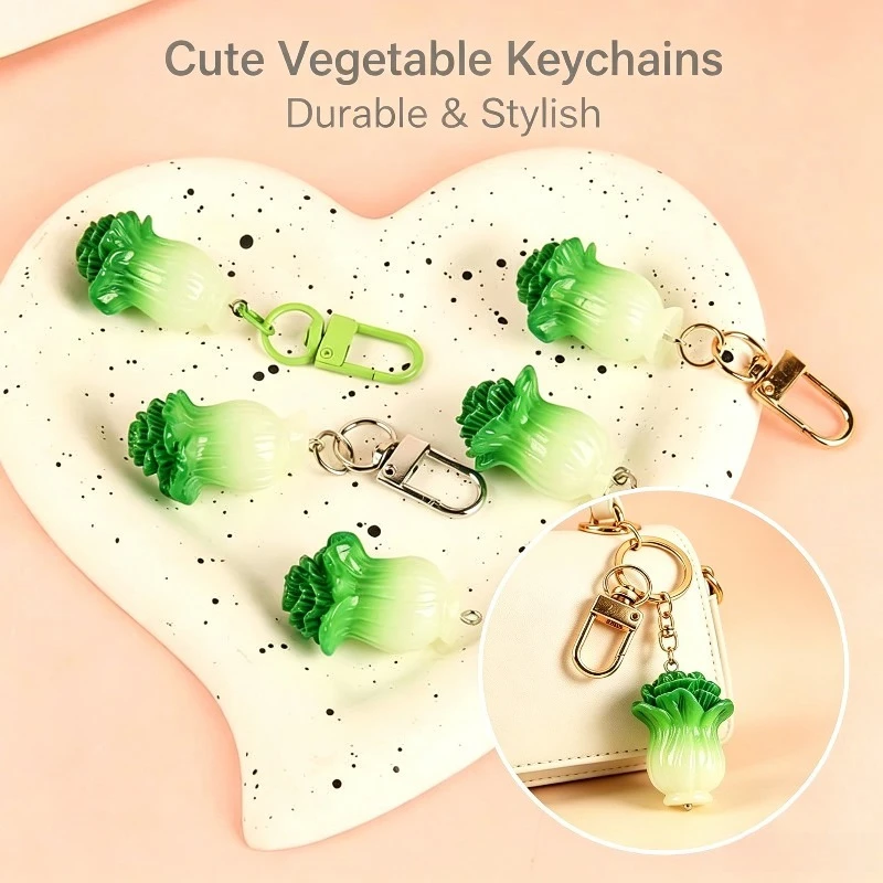 Llavero con diseño de verdura y fruta