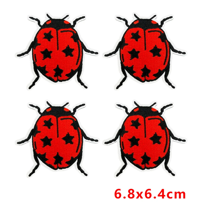Parche bordado disco retro rojo – termoadhesivo para coser o planchar - imagen 3