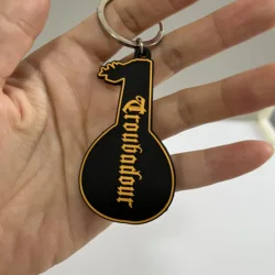 Llavero personalizado de PVC con logotipo en relieve 3D