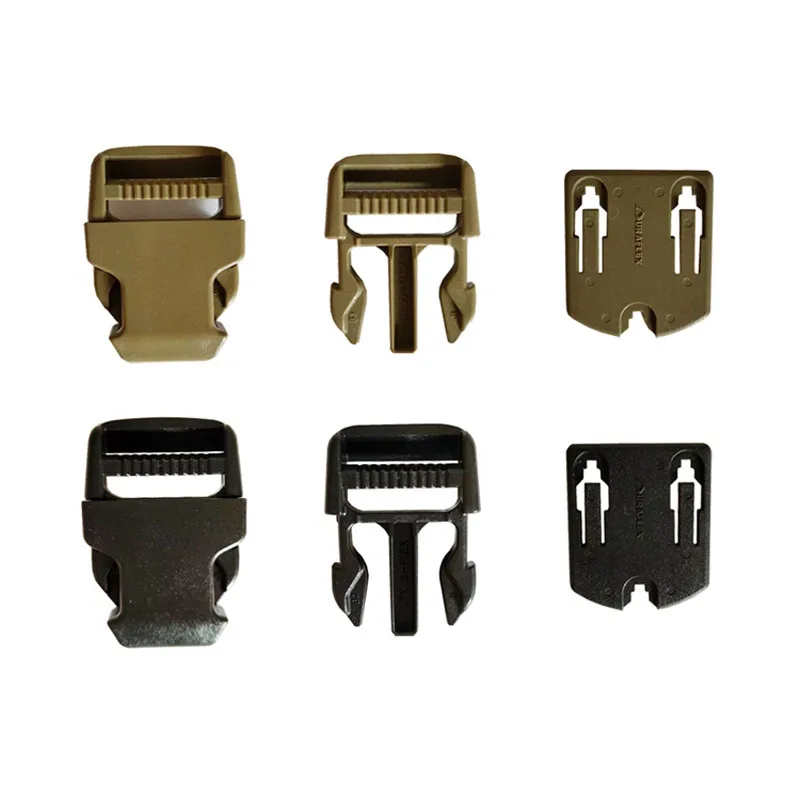 Hebilla UTX en uso sobre correa negra