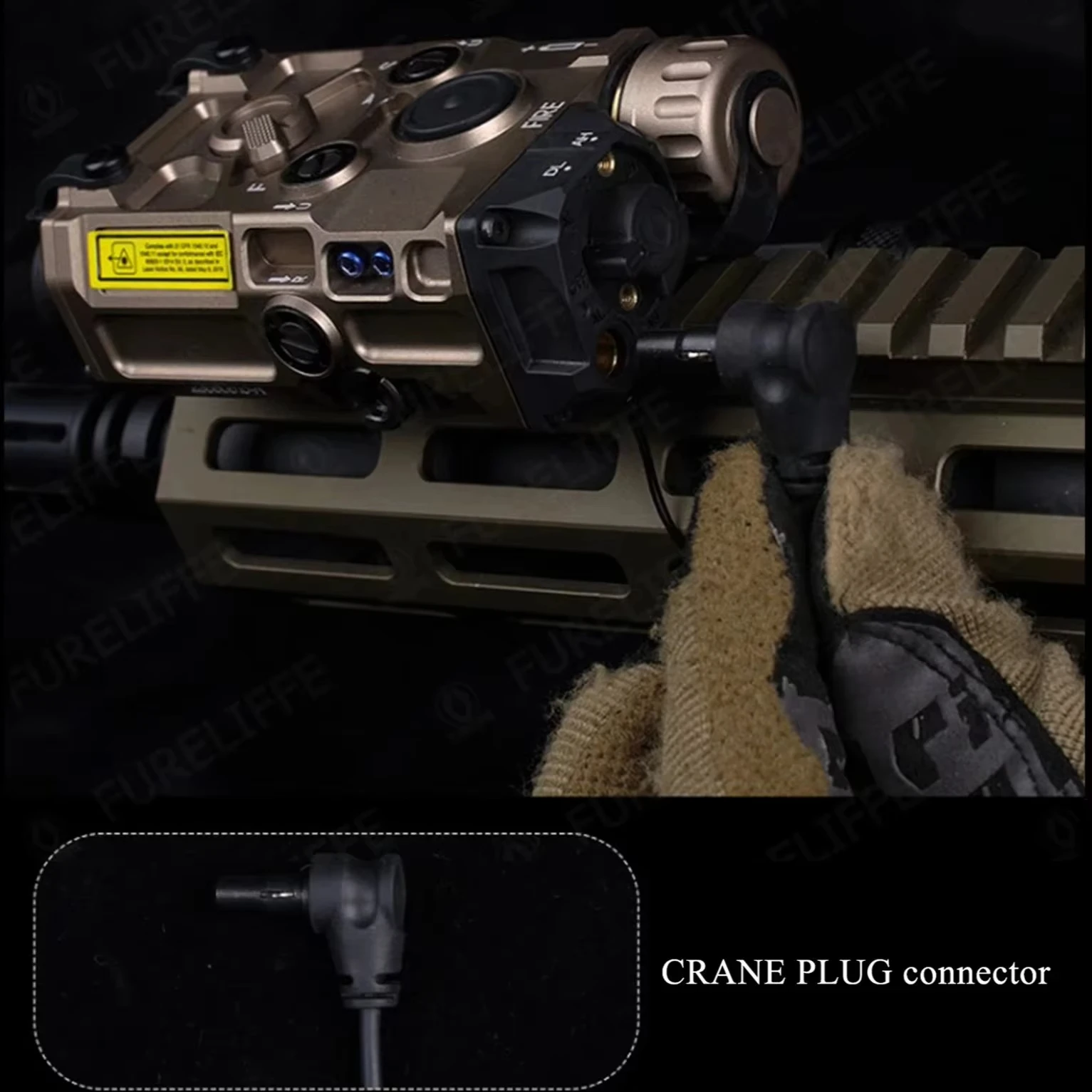 AXON PEQ Linterna táctica con puntero láser y mando remoto - imagen 5