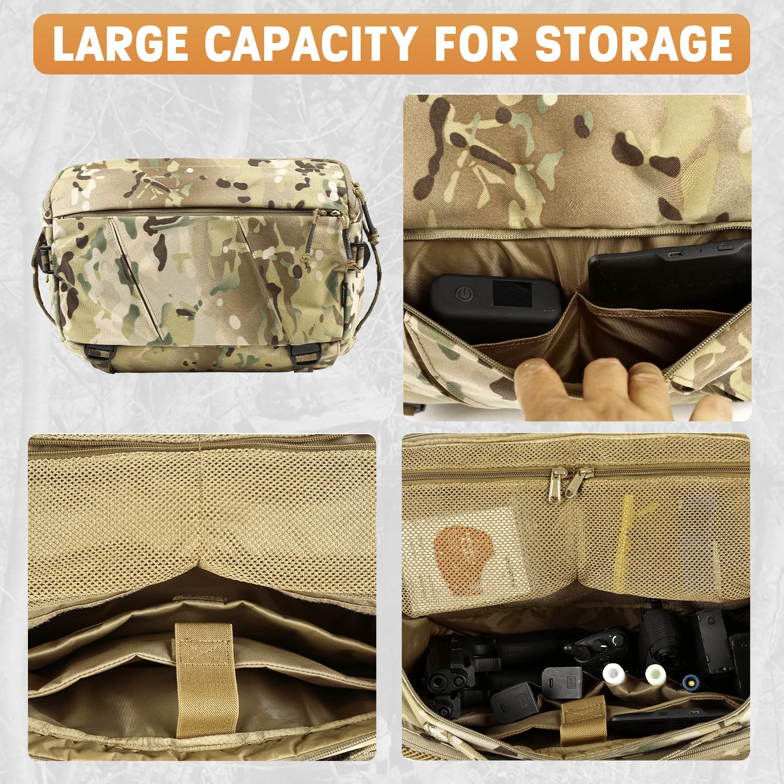VOTAGOO Bolso táctico bandolera EDC transporte oculto ligero - imagen 2