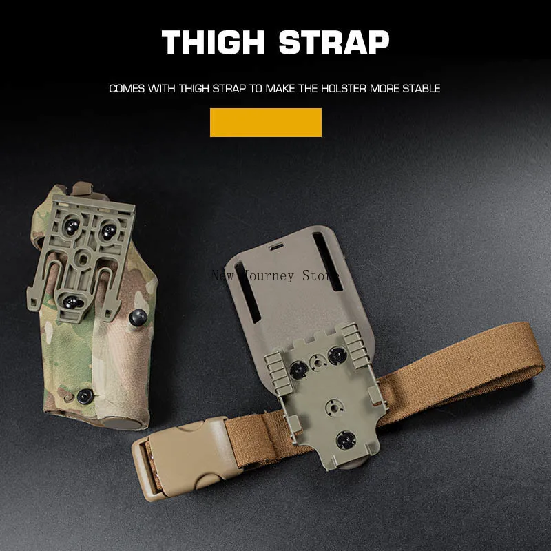 Funda táctica para Glock con X300, piernera y QLS