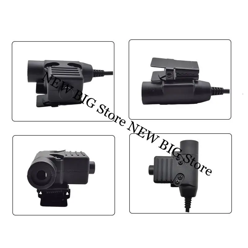Adaptador conector PTT U94 para auriculares tácticos, caza y tiro - imagen 5