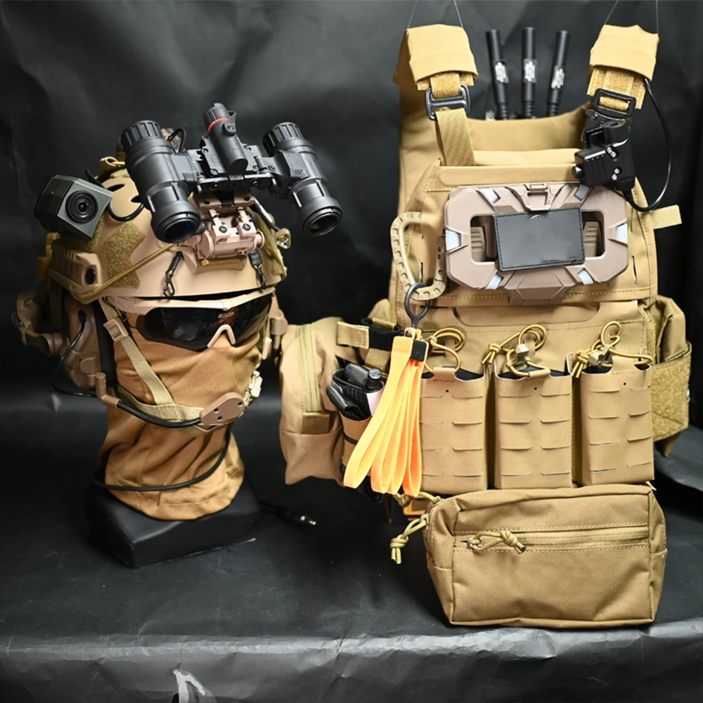 Chaleco táctico MOLLE ligero airsoft liberación rápida corte láser - imagen 2