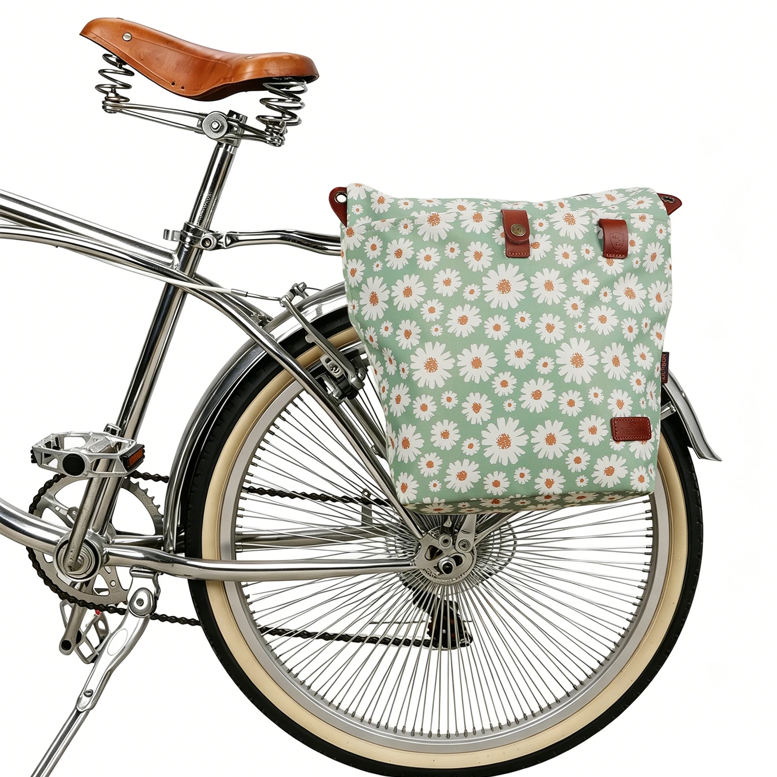 Tourbon Bolsa de Bicicleta nailon convertible bandolera, montaje fácil - imagen 3