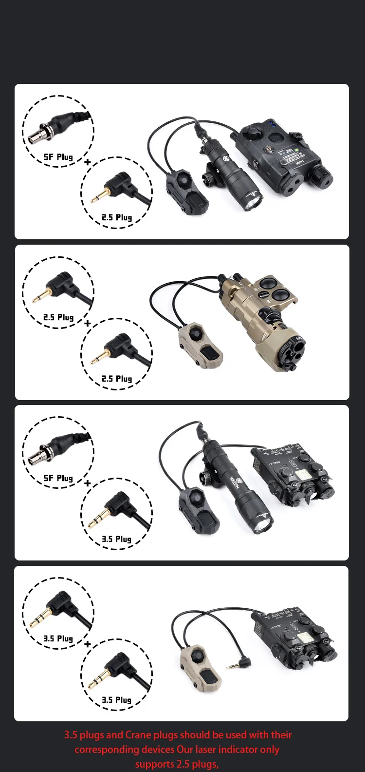 Interruptor AXON en uso conceptual con accesorios
