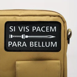 Parche táctico Si vis pacem para bellum velcro moral