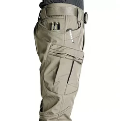 Pantalones tácticos softshell impermeables hombre