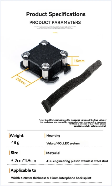 Clip MOLLE para walkie-talkie con gancho y bucle – mochila - imagen 2