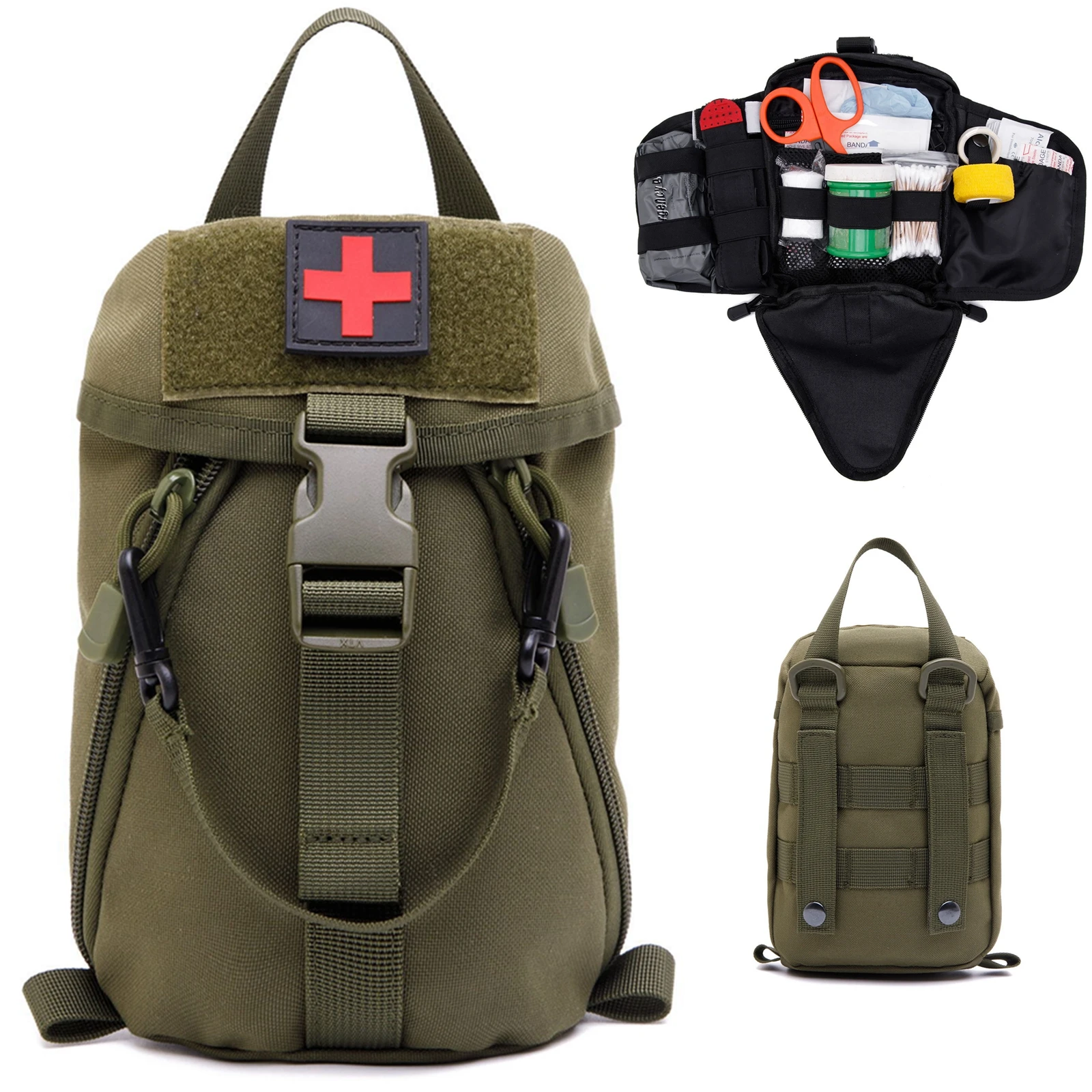 Kit médico táctico MOLLE para primeros auxilios, funda de cintura - imagen 4