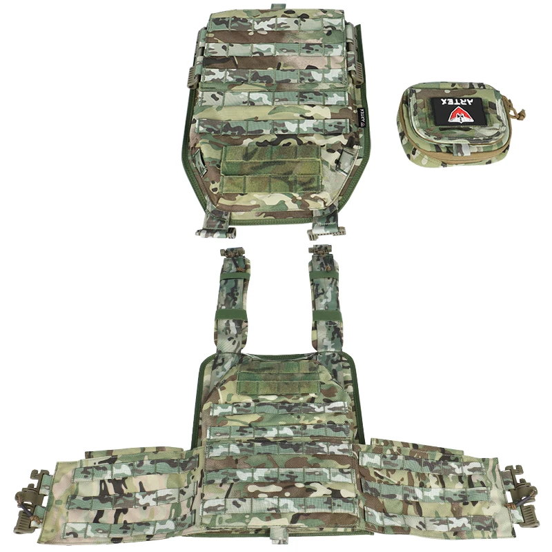 ARTEX Airsoft chaleco táctico MOLLE con hebillas rápida y ajustables - imagen 3