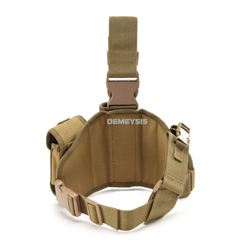 Funda táctica de muslo universal ajustable para pistola y cargadores - imagen 5