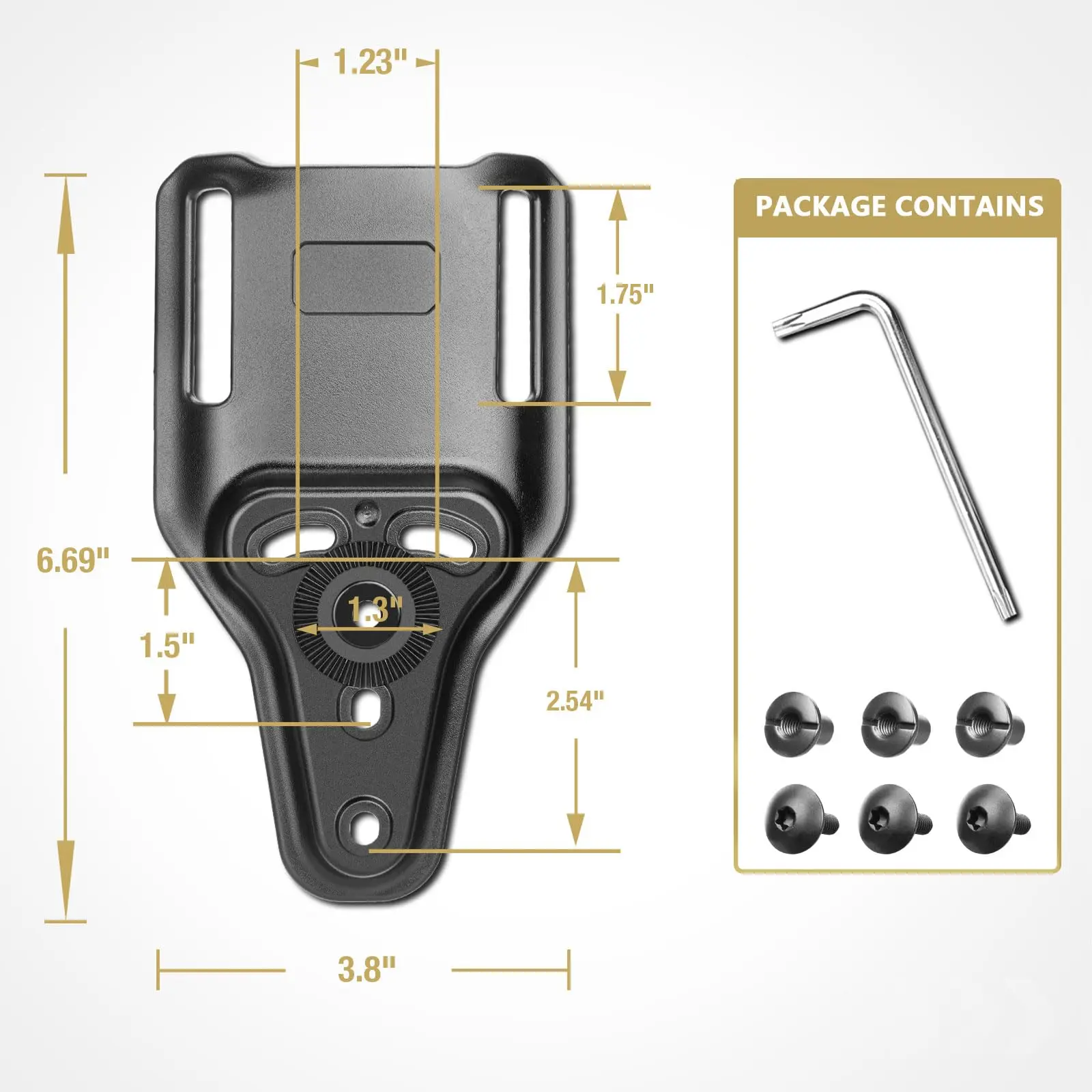 Adaptador de cinturón MOLLE – Funda modular 360° para cinturón táctico - imagen 4