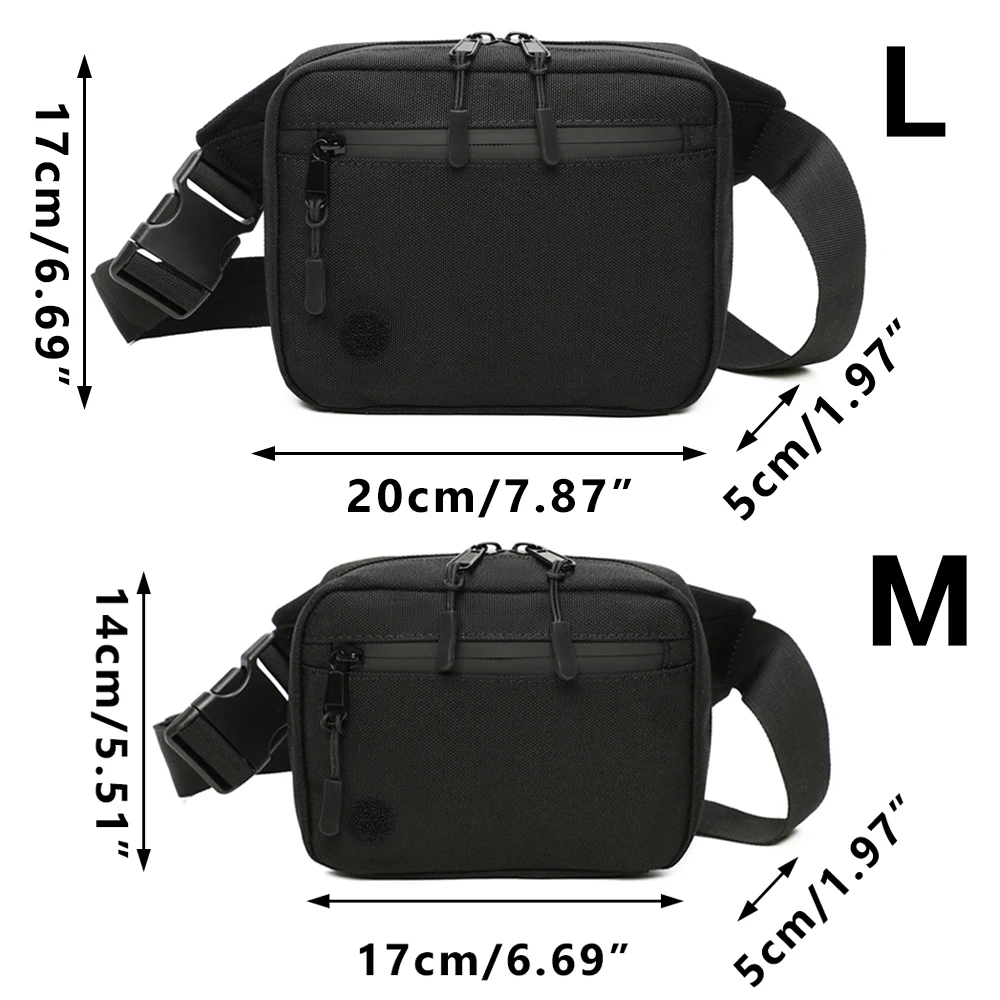 Bolsa táctica para pistola oculta riñonera EDC con funda