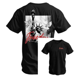 Camiseta militar Freedom Statue Combat Iron algodón puro para deporte