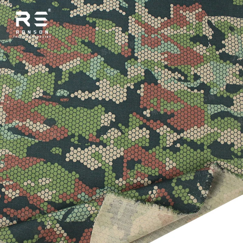 Tela táctica NYCO ripstop camuflaje Chameleon Bicentennial Camo - imagen 5