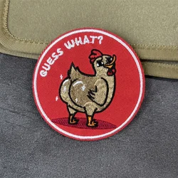 Parche bordado Chanticleer con velcro – Insignia táctica militar