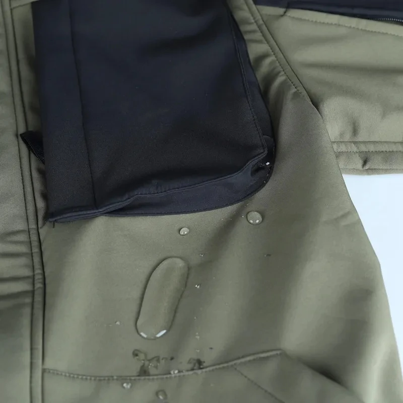 Chaqueta táctica antiviento militar con forro polar ripstop - imagen 4