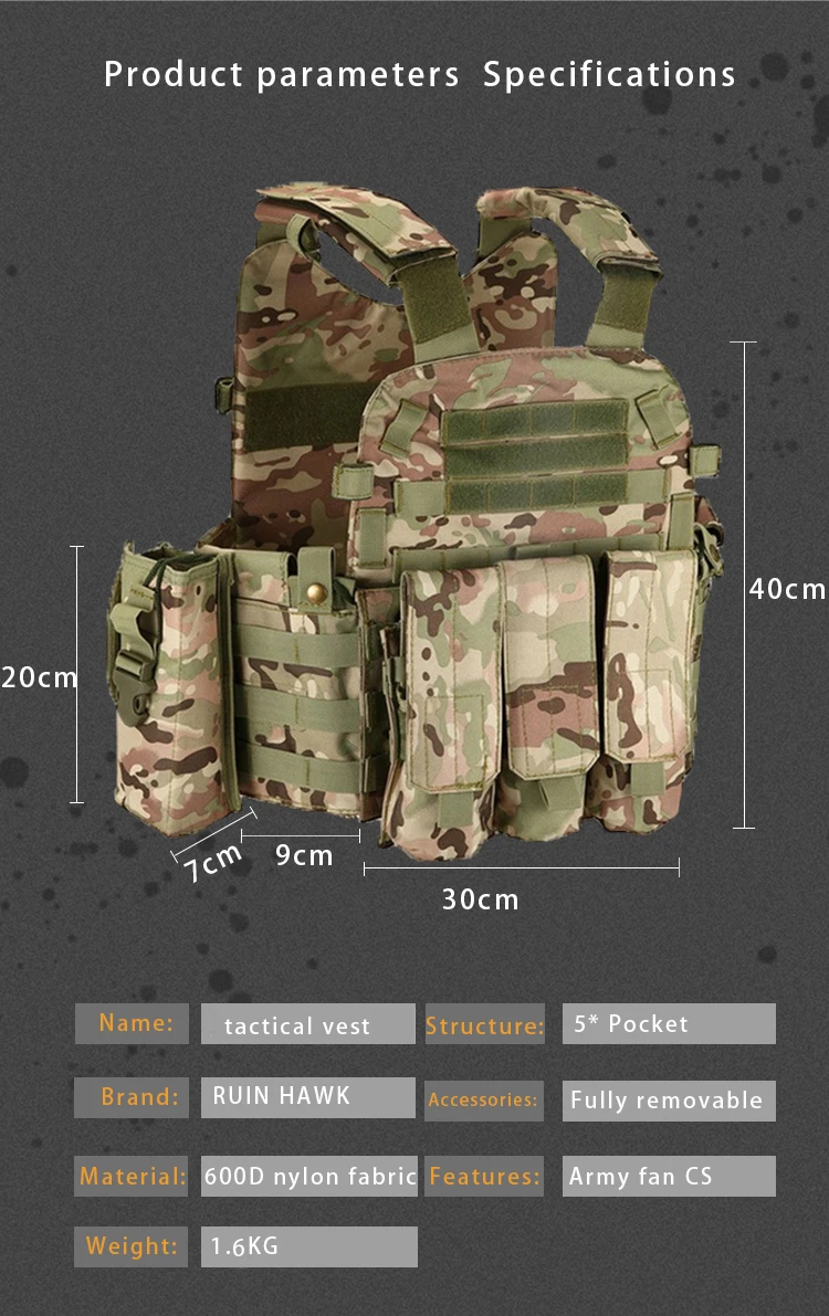 Sistema Molle del chaleco táctico