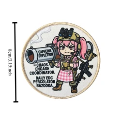 Parche táctico anime waifu Baka – velcro gancho y bucle mochila