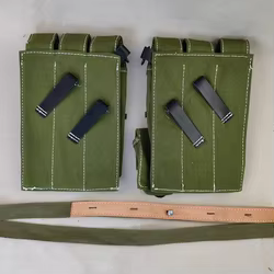 Cargador MP40 de lona Segunda Guerra Mundial con bolsa colgante