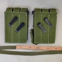 Cargador MP40 de lona Segunda Guerra Mundial con bolsa colgante