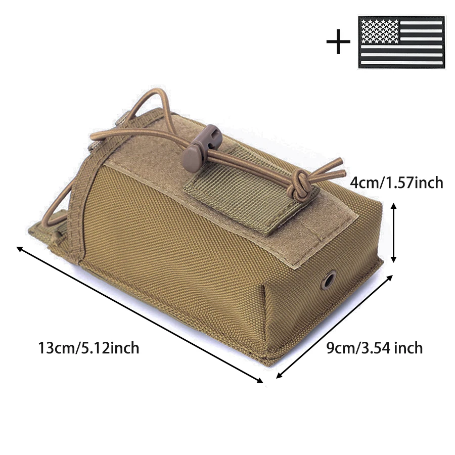 Bolsa MOLLE multifuncional para walkie talkie exterior ripstop - imagen 4