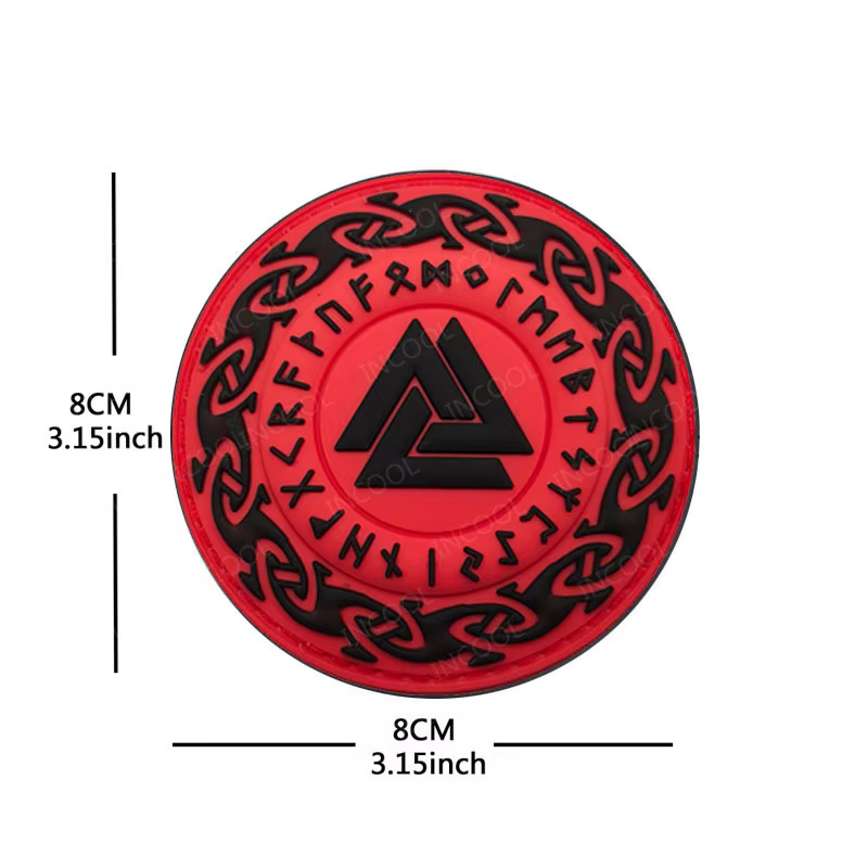Parche Vikingo Odin We Trust lobo – PVC rígido todoterreno - imagen 4