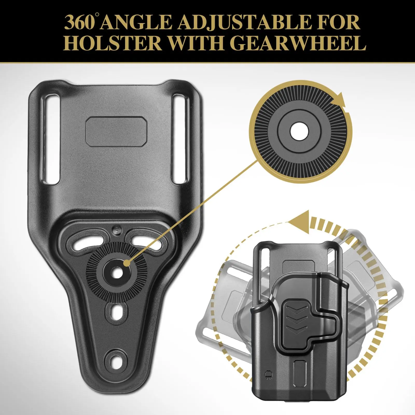 Adaptador de cinturón MOLLE – Funda modular 360° para cinturón táctico - imagen 3
