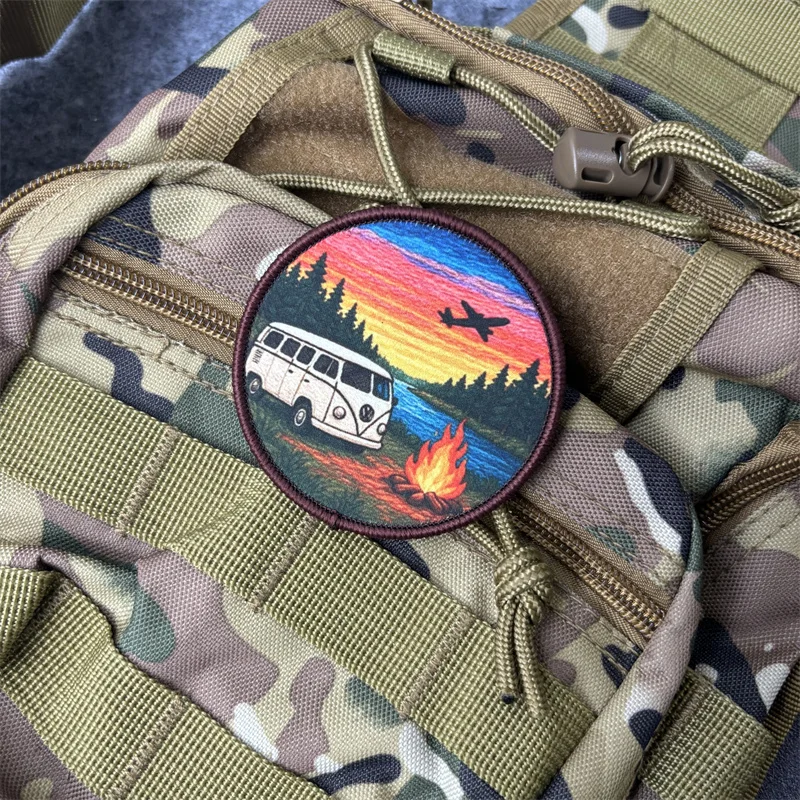 Parche táctico militar estampado con velcro para mochila y ropa - imagen 2