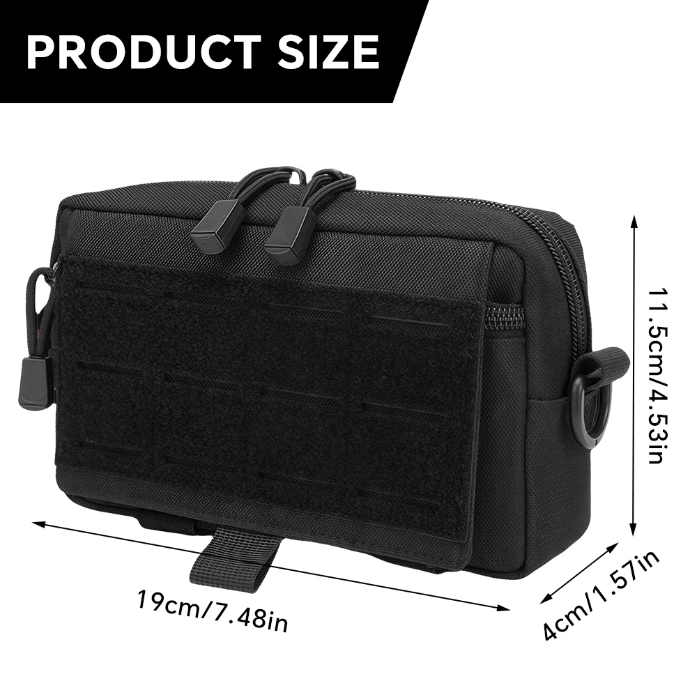 Bolsa de cinturón táctica con compartimentos interiores