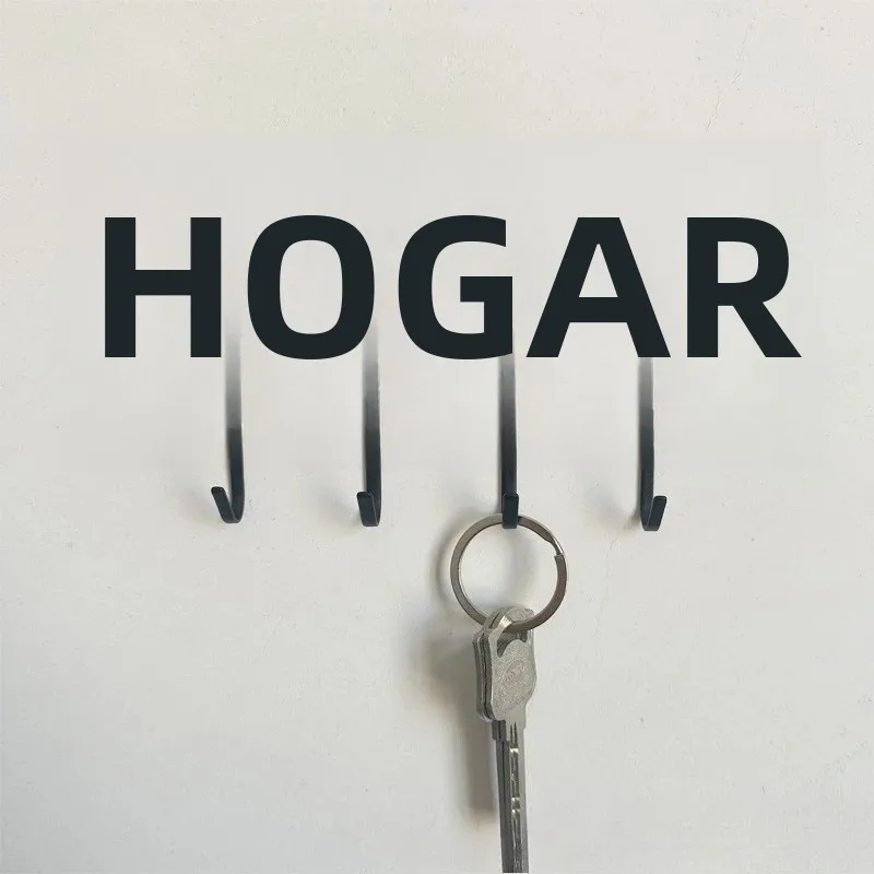 Gancho para llaves de hierro forjado, colgador de pared - imagen 3