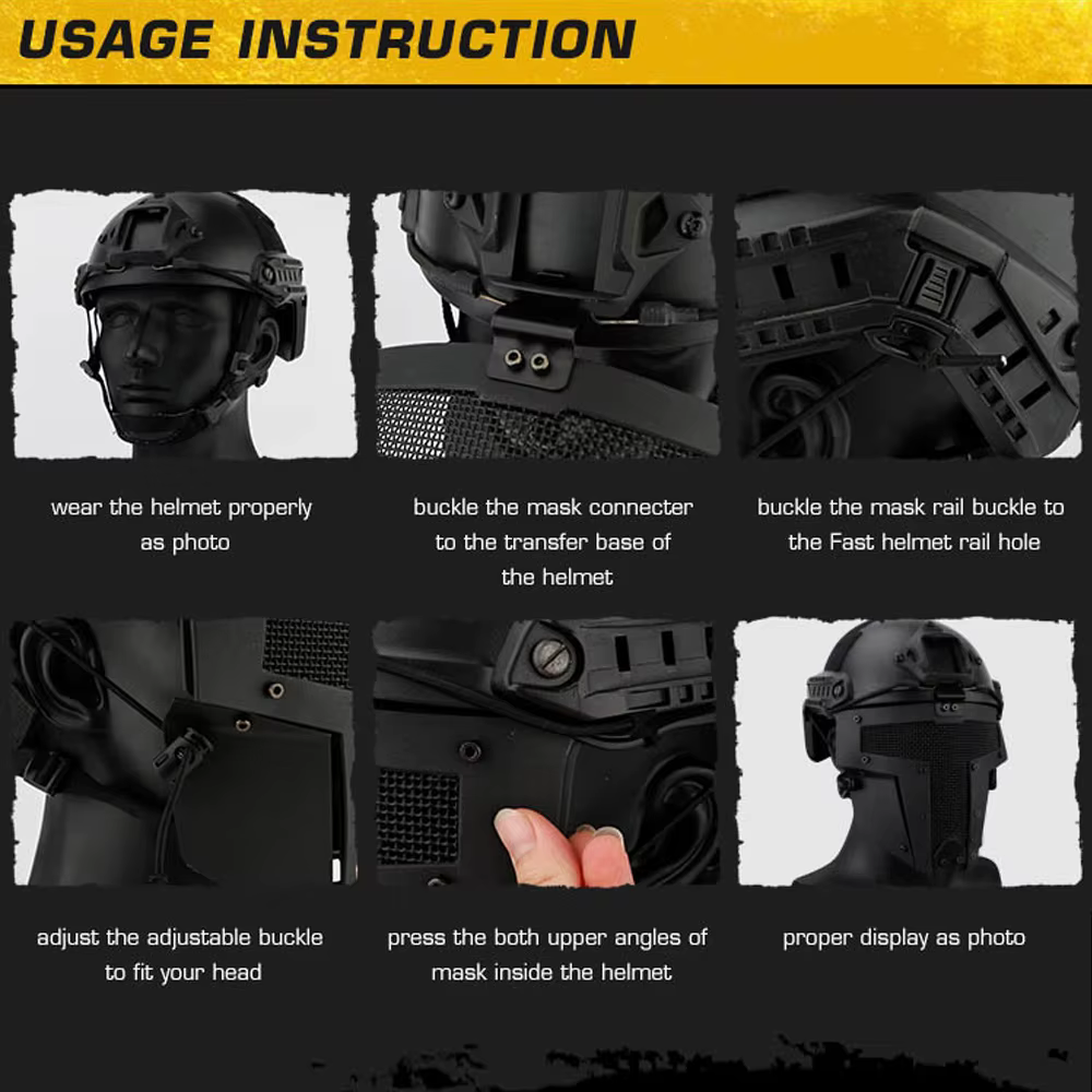 CS Sparta máscara facial táctica – Protección completa Airsoft Paintball - imagen 5