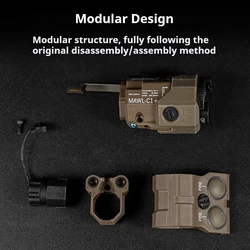 MAWL-C1 láser táctico ficticio para riel Picatinny Airsoft
