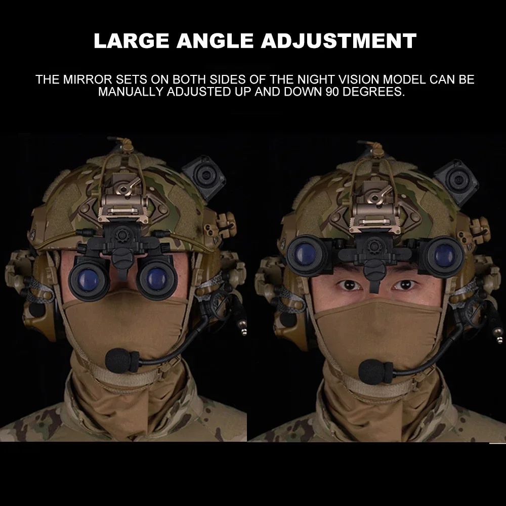Casco táctico con montura AN/PVS-31 para simulación nocturna - imagen 3